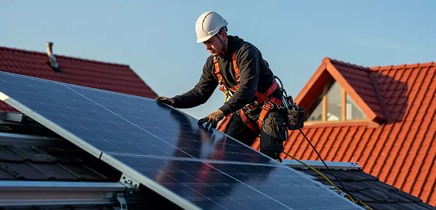 Solar Panels on Steel Roof Installation in Kenosha